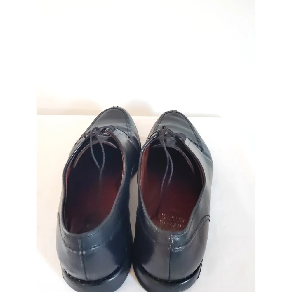 Allen Edmonds LaSalle Men 10.5D Black Leather Plain Toe Oxford Dress Shoes USA